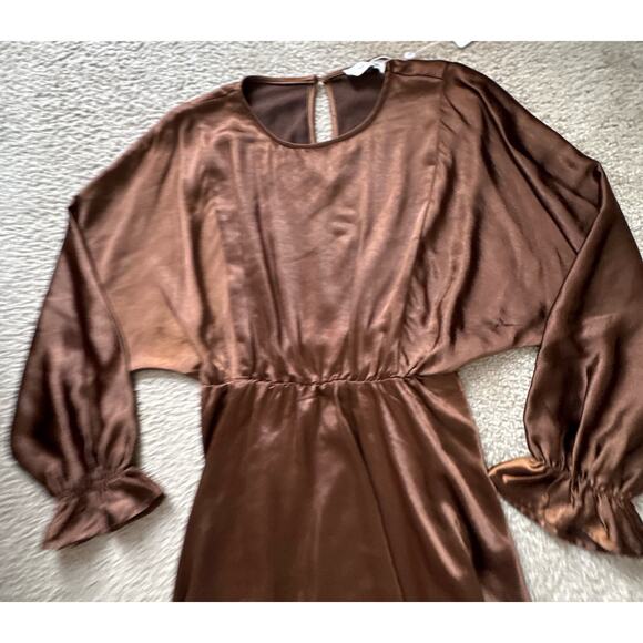Sadie & Sage WARM TEA DOLMAN SLEEVE MINI DRESS Women’s Small New NWTs - Picture 3 of 9